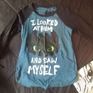 Reversible toothless shirt